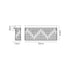 Zula Rectangular 3 Light Large Wall Lamp
